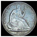 F+/VF 1848-O Seated Liberty Half Dollar, details