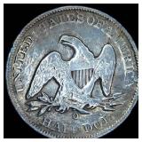F+/VF 1848-O Seated Liberty Half Dollar, details