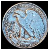 XF 1945 Walking Liberty Half Dollar, Original Surfaces