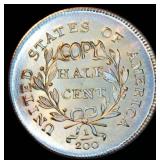 Set of (5) US Made Gallery Mint Museum Copper Coins, Precision Replicas of 1794 and 1796 Flowing Hair & Liberty Cap Coins