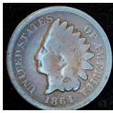 Better Date 1864 Indian Cent, G