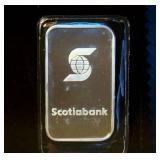 Mint Sealed 1oz 999 Scotiabank Silver Bar