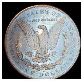 AU 1878-S Morgan Silver Dollar, details