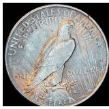 XF+/AU 1922-P Peace Silver Dollar, Original Surfaces w/Good Luster