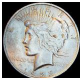AU 1923-P Peace Silver Dollar, Original Surfaces w/Good Luster