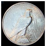 AU 1923-P Peace Silver Dollar, Original Surfaces w/Good Luster