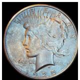 XF 1925-P Peace Silver Dollar, Original Surfaces w/Decent Luster