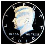 2010-S 90% Proof Silver Kennedy Half Dollar