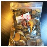 3.23 lbs Mixed Foreign Coinage, Wide Variety of Denominations and Countries, Most 50 Years and Older