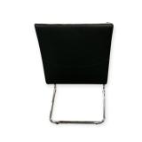 One Brayton Executive Side Chair Black Leather