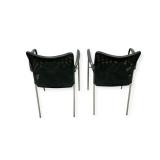 2 Mesh back Stacking Chairs