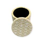 Footrest with Removable Top- Diamond Pattern with Storage