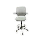Steelcase Cobi Drafting Stool Chair Grey Retails new for $899