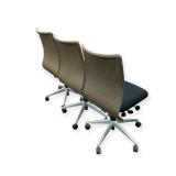 Set of 3 Steelcase Jersey Armless Task Chairs