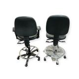 Brand New Two Super Scientific Drafting Stools -1 with Arms/ 1 w/out Arms