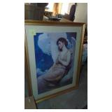 Large Framed Angel Picture. 51.5" x 40"