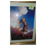 Reproduction Maxfield Parrish Print. 30" x 23"