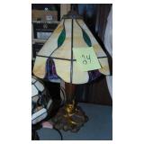 2- Leaded Glass Table Lamps