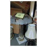 3 Table Lamps, 2 Crystal and 1 other one.