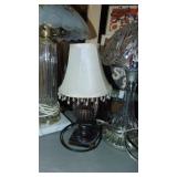 3 Table Lamps, 2 Crystal and 1 other one.