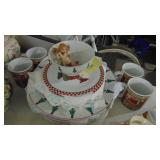 Set of Christmas China