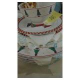 Set of Christmas China
