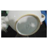 2- Christmas Teapots and Green Vintage Teapot