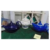 3- Teapots, 2- Hull and 1- Crown Dorset