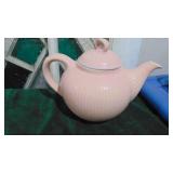 3-Vintage Pink Teapots, Hull