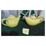 2- Yellow Hull Teapots