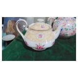 3- Floral Teapots, Royal Albert has a chip on the inside
