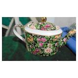 3- Floral Teapots, Royal Albert has a chip on the inside