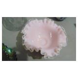 Crystal Cut Vase, Carnival Glass and Fenton