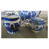 Assorted English Blue Willow Pieces