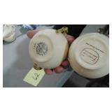 Franciscan Desert Rose Teapot, Sugar and Creamer