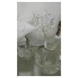 Assorted Clear Century Fostoria Glassware