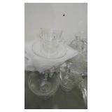 Assorted Clear Century Fostoria Glassware