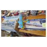 F 46 Phantom Model, USS Lionfish Sub Model and Metal Plane