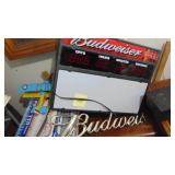 Light up Budweiser Sign and Plastic Budweiser Sign-asis