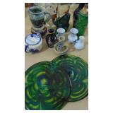 Assorted Glass and Decor Pieces