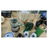 Assorted Glass and Decor Pieces