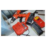 Black and Decker Drill, Batteries and Charger