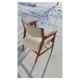 Vintage Wire Armchair and Wood Armchair