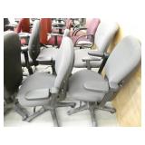 Lot of 10 grey color office chairs