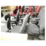 Lot of 10 grey color office chairs