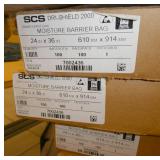 6 boxes of 100 moisture barrier bags
