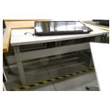 28x60 adjustable height steel workbench