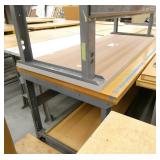 TWO 30x60 workbenches, one wood top and one formica