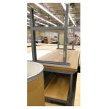 TWO wood top workbenches 30x72 + 36x72