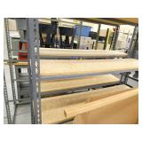 3 garage shelves - Steel frame, wood shelves